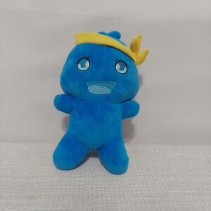 WCT Wicked Cool Toys Blue Ninja Anime Character Plush Doll Stuffed Animal Toy 8"